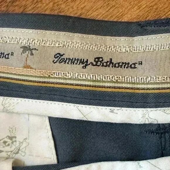 Tommy Bahama Shorts Mens 33 Gray Solid 100% Silk Relaxed Short . - Picture 4 of 6